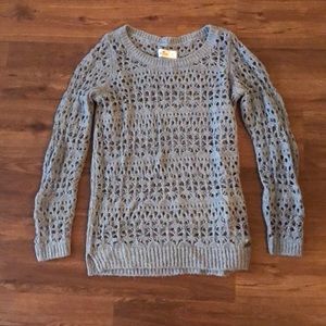 Gray Hollister Knit Sweater